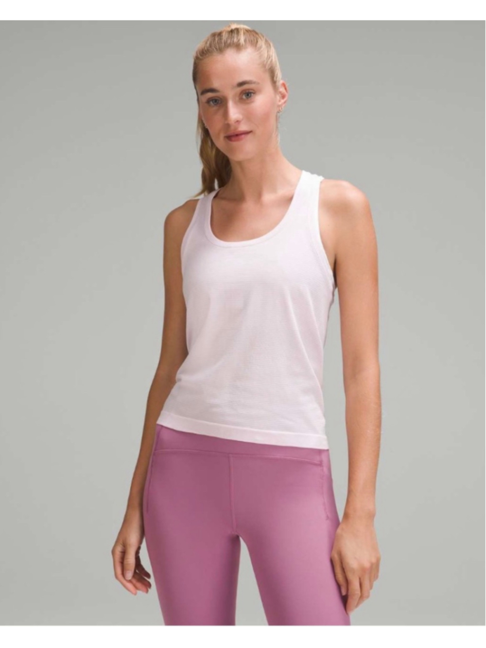 Women's Lululemon Swiftly Tech Racerback Tank Top 2.0, Size 12, Meadowsweet Pink